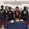 Detienen a un hombre en Mahahual con presuntos narcóticos y un arma de fuego