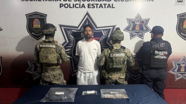 Detienen a narcomenudista en la Zona Hotelera de Cancún