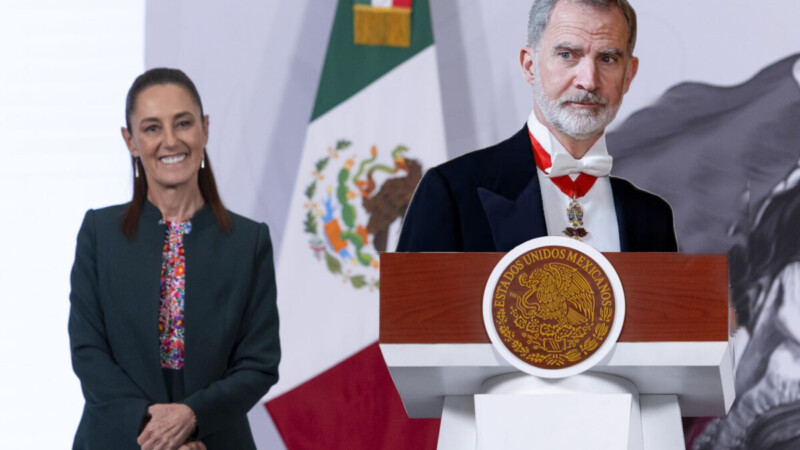 Desinfla Sheinbaum supuesta invitación al rey Felipe VI