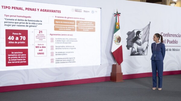 Presentan Sheinbaum y Godoy iniciativa contra el feminicidio