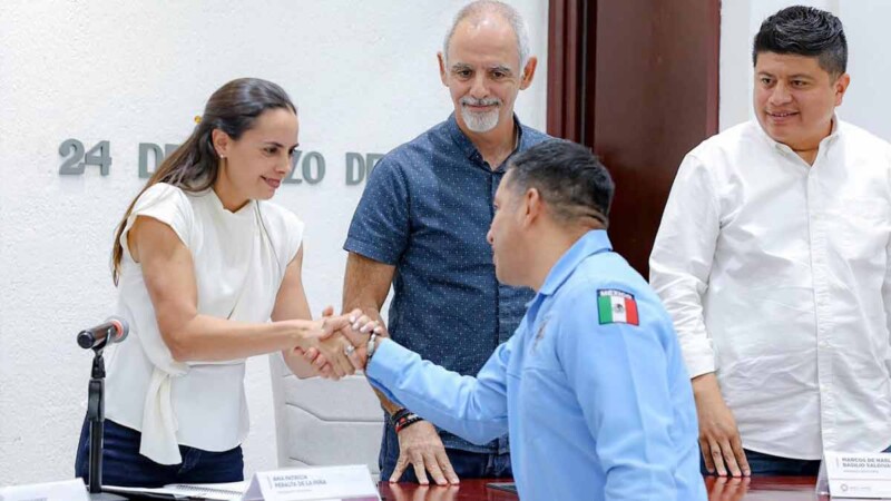 Ana Paty Peralta fortalece policía turística con nuevo titular