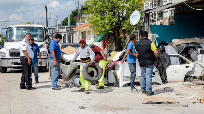 Ayuntamiento de BJ atiende reporte en la SM 101, retiran abandono y clausuran establecimiento