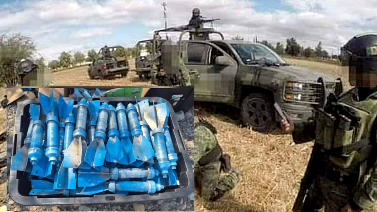 Ejército incauta presunto arsenal para ataques con drones en Sinaloa