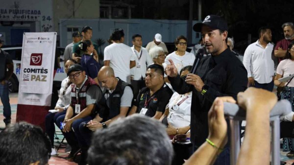 Instalan comité de paz en donceles y atienden peticiones de vecinas y vecinos