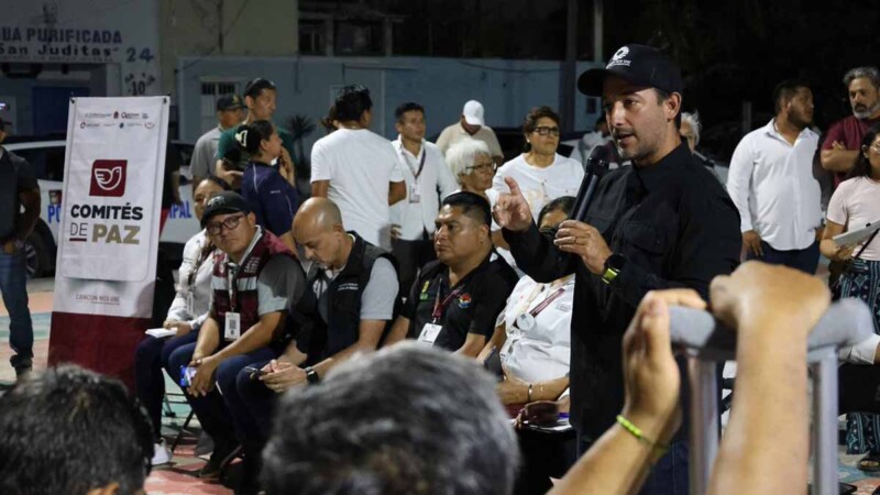 Instalan comité de paz en donceles y atienden peticiones de vecinas y vecinos