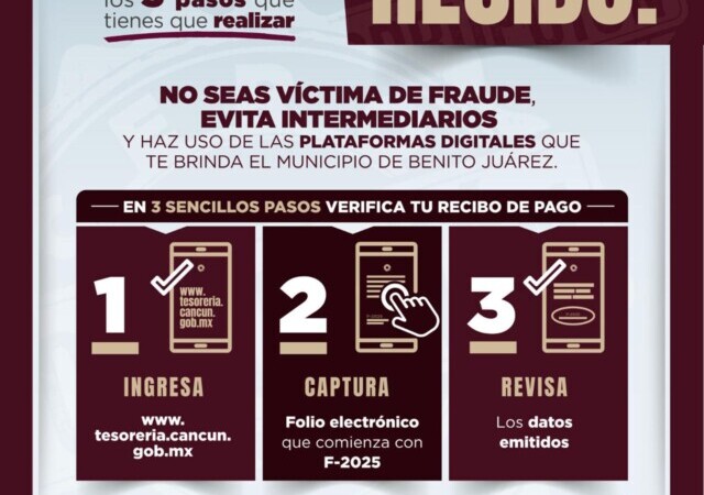 PROMUEVE AYUNTAMIENTO DE BJ VERIFICACIÓN DIGITAL DE RECIBOS