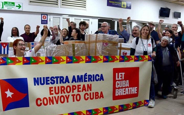 Llega Convoy “Nuestra América” de ayuda humanitaria a Cuba