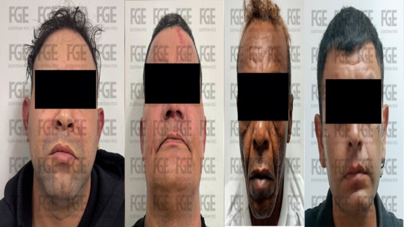 Detienen a cuatro hombres con más de 100 dosis de presunta marihuana en Cancún