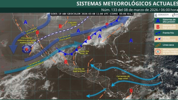 Pronóstico del clima en Quintana Roo para hoy domingo 8 de marzo 2026