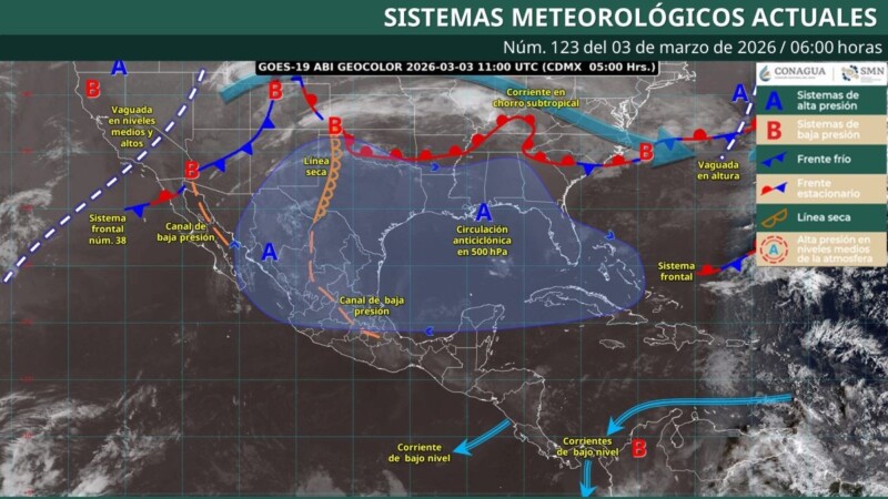 Pronóstico del clima en Quintana Roo para hoy martes 3 de marzo 2026