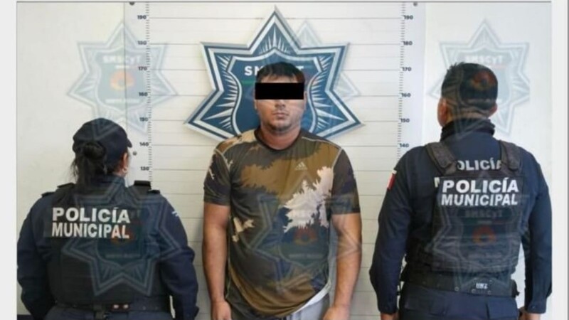 Presenta la Policía de Cancún a detenido tras rescate de colombianas en la Supermanzana 56