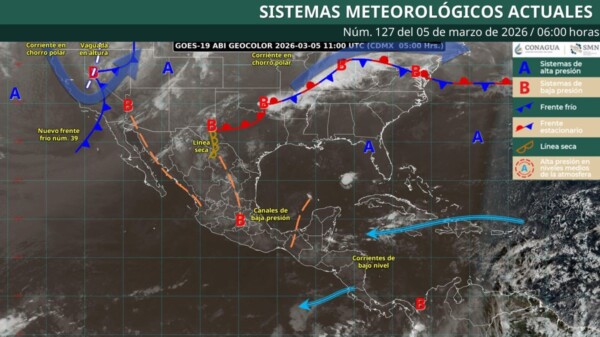Pronóstico del clima en Quintana Roo para hoy jueves 5 de marzo 2026