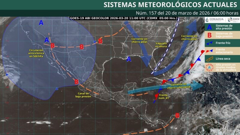 Pronóstico del clima en Quintana Roo para hoy viernes 20 de marzo 2026