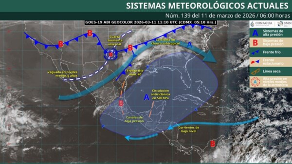 Pronóstico del clima en Quintana Roo para hoy miércoles 11 de marzo 2026
