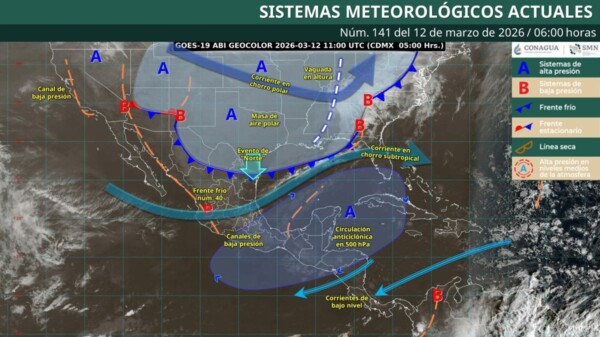 Pronóstico del clima en Quintana Roo para hoy jueves 12 de marzo 2026