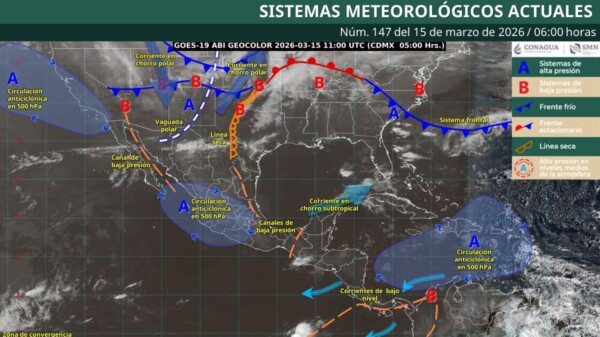 Pronóstico del clima en Quintana Roo para hoy domingo 15 de marzo 2026