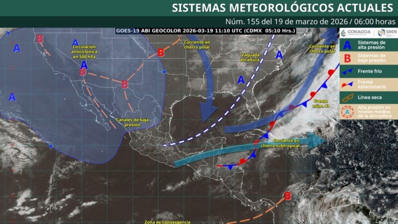 Pronóstico del clima en Quintana Roo para hoy jueves 19 de marzo 2026