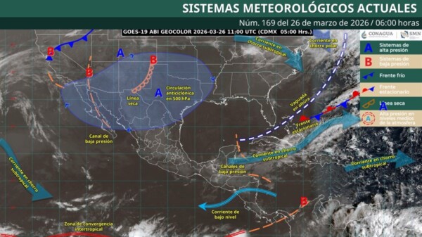 Pronóstico del clima en Quintana Roo para hoy jueves 26 de marzo 2026