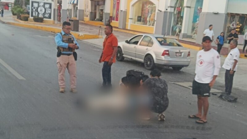 Mujer resulta lesionada tras ser atropellada en la Zona Hotelera de Cancún