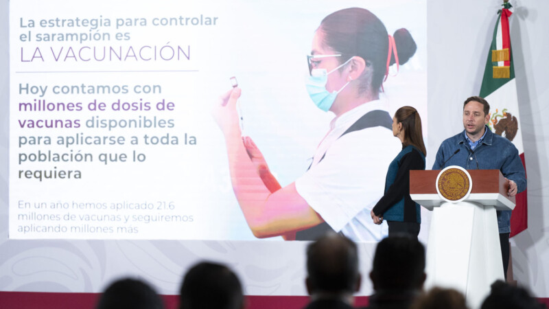 Aceleran vacunación contra el sarampión