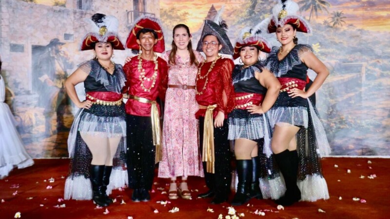 Atenea conmemora el 509 Aniversario del Descubrimiento de Isla Mujeres en el Parque Hacienda Mundaca