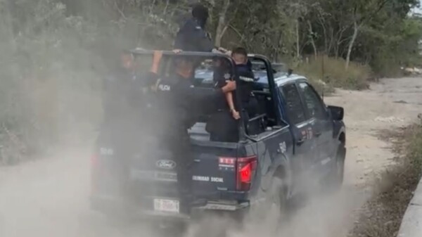 Capturan a sujeto con una bomba molotov en el fraccionamiento Vista Real en Cancún