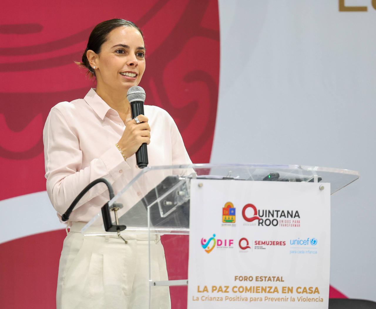 Ana Paty Peralta respalda crianza positiva para construir la paz. La presidenta municipal acudió al foro estatal “La paz comienza en casa: La crianza positiva para prevenir la violencia”.