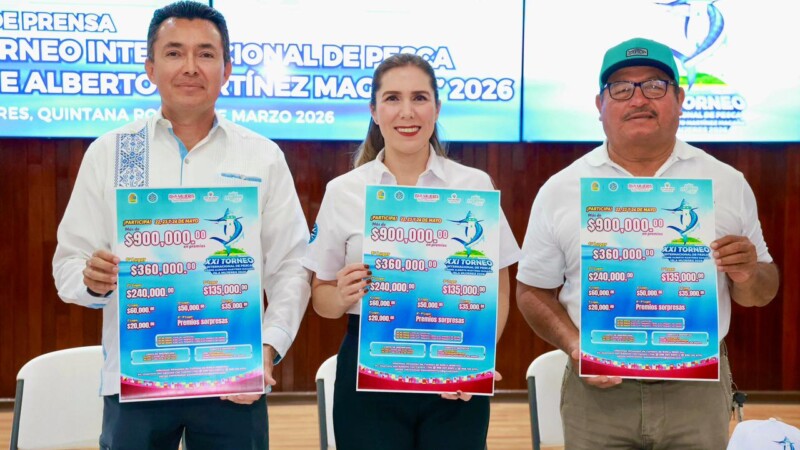 Atenea fortalece el turismo deportivo con el XXI Torneo Internacional de Pesca 'Cosme Alberto Martínez Magaña' en Isla Mujeres