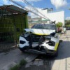 Chocan patrulleros de la Policía Municipal en Villas del Mar III en Cancún
