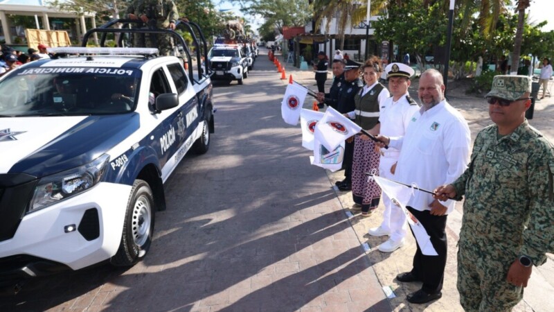 Puerto Morelos da banderazo de inicio al operativo vacacional de Semana Santa 2026