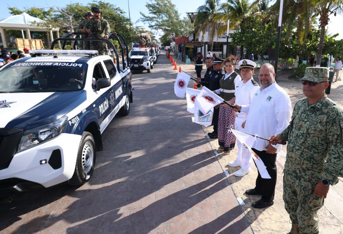 Puerto Morelos da banderazo de inicio al operativo vacacional de Semana Santa 2026