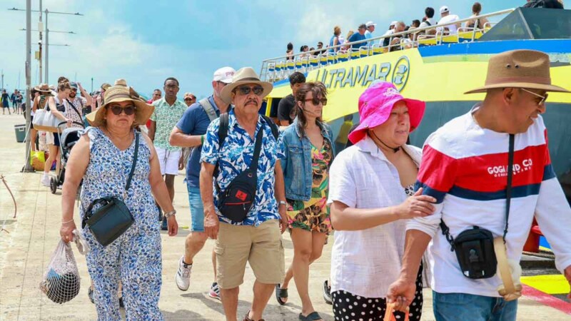 Isla Mujeres cierra con gran afluencia turística el puente vacacional
