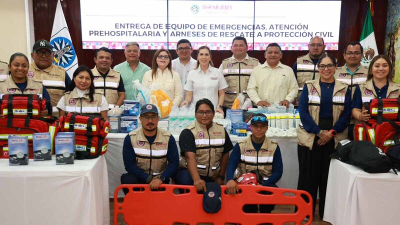 Más seguridad para Isla Mujeres: Atenea refuerza a Protección Civil con equipamiento táctico