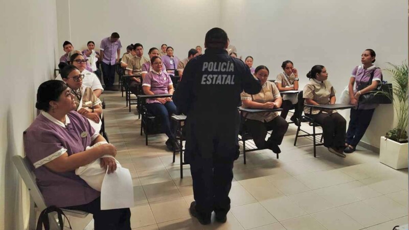 Fortalecen SSC y GEAVIG la prevención de la violencia en la industria hotelera de Puerto Morelos