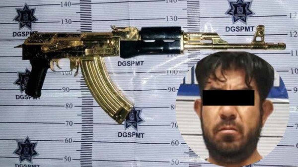 Detienen a presunto agresor sexual quien portaba un fusil de asalto AK-47