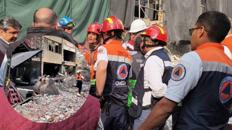 Colapsa inmueble en demolición en la CDMX, hay un muerto y un lesionado