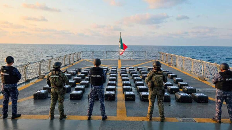 Incauta SEMAR dos toneladas de cocaína frente a Acapulco