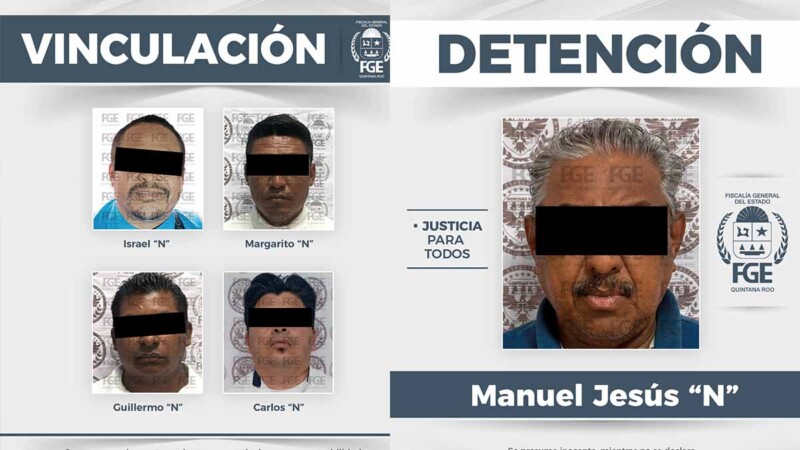 Vinculan a proceso a cuatro presuntos extorsionadores en Quintana Roo