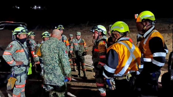 Continúa sin éxito la búsqueda de cuatro trabajadores en mina de Sinaloa