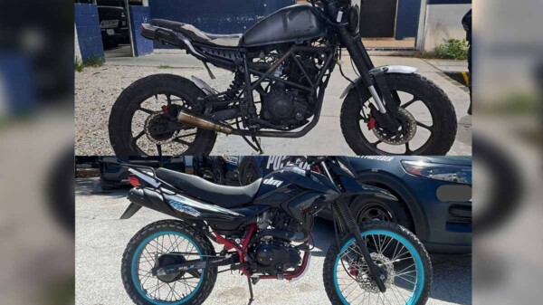 Recuperan dos motocicletas con reporte de robo en Playa del Carmen