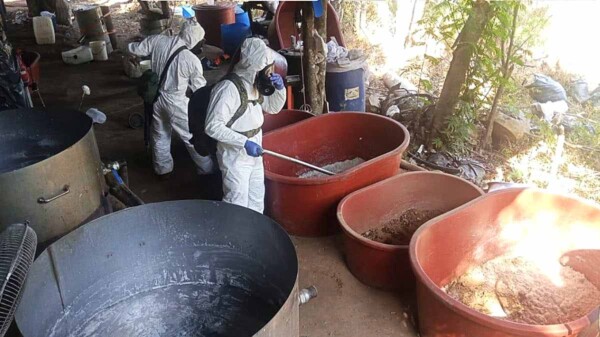 Desmantela SEMAR laboratorio clandestino de metanfetamina en Guerrero