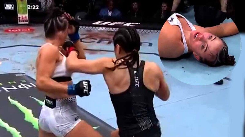 La mexicana Alexa Grasso somete con brutalidad y deja inconsciente a Maycee Barber en la UFC