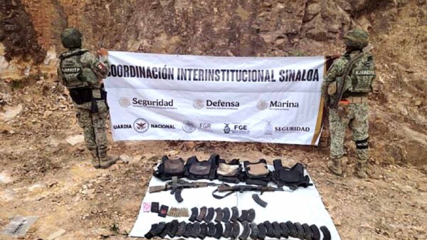 Operativos militares en Sinaloa culminan con choque y aseguramiento de armas
