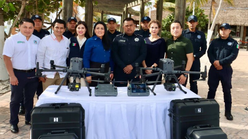 FORTALECEMOS LA SEGURIDAD DE PUERTO MORELOS CON DRONES Y LA CERTIFICACION DE 29 POLICIAS: BLANCA MERARI