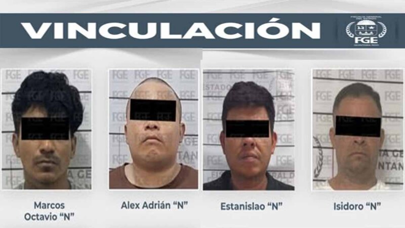Vinculan a proceso a cuatro presuntos homicidas en Quintana Roo