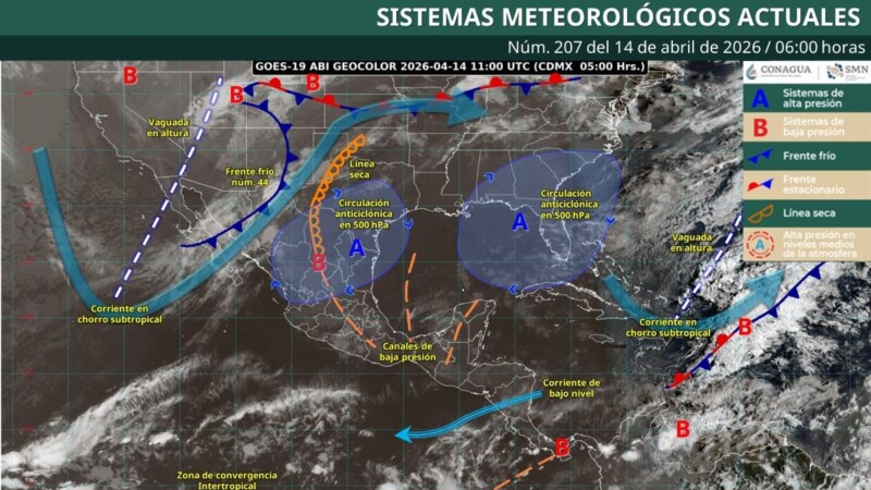Pronóstico del clima en Quintana Roo para hoy martes 14 de abril 2026
