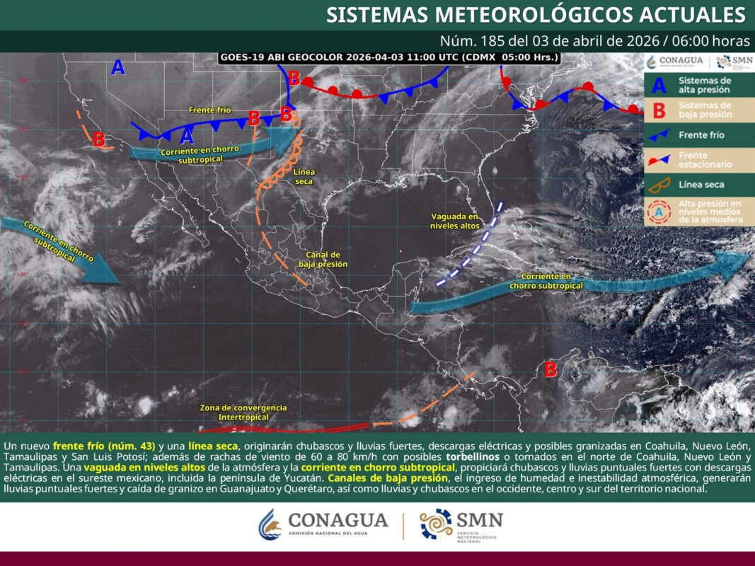 Pronóstico del clima en Quintana Roo para hoy viernes 3 de abril 2026
