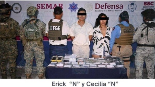 Capturan a pareja de narcomenudistas en la Zona Hotelera de Cancún