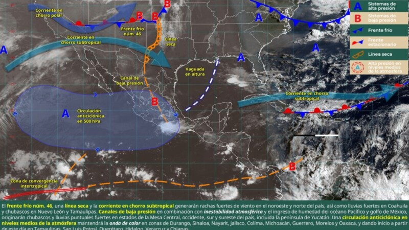 Pronóstico del clima en Quintana Roo para hoy jueves 23 de abril 2026