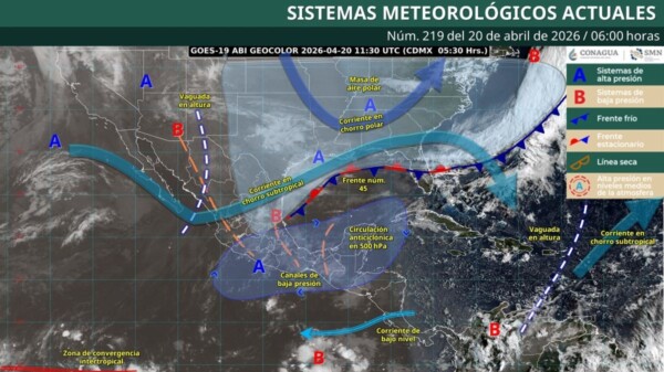 Pronóstico del clima en Quintana Roo para hoy lunes 20 de abril 2026